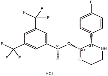 (2R,3S)-2-((R)-1-(3,5-Bis(trifluoromethyl)phenyl)ethoxy)-3-(4-fluorophenyl)morpholine hydrochloride cas 171482-05-6